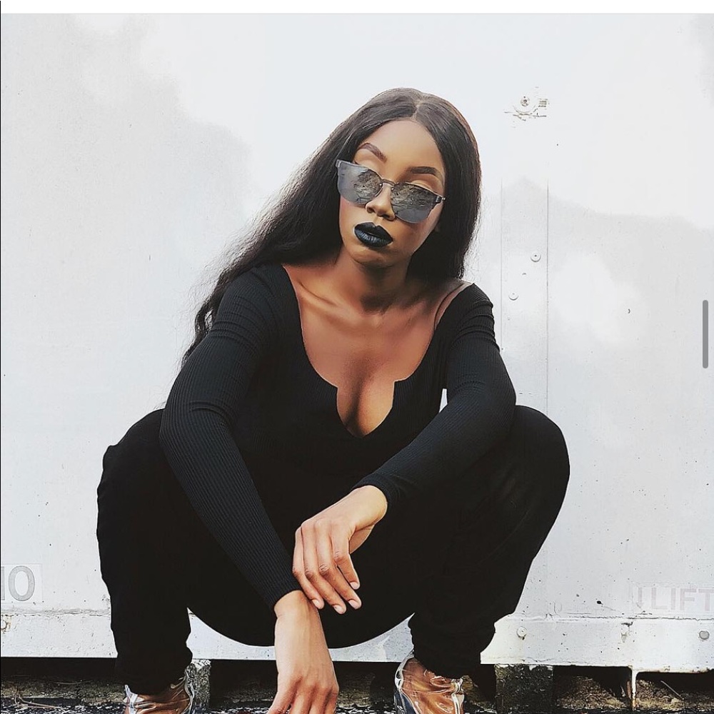 Long sleeve off shoulder bodysuit